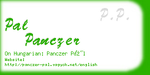 pal panczer business card